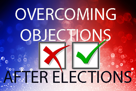 Overcoming objections after election